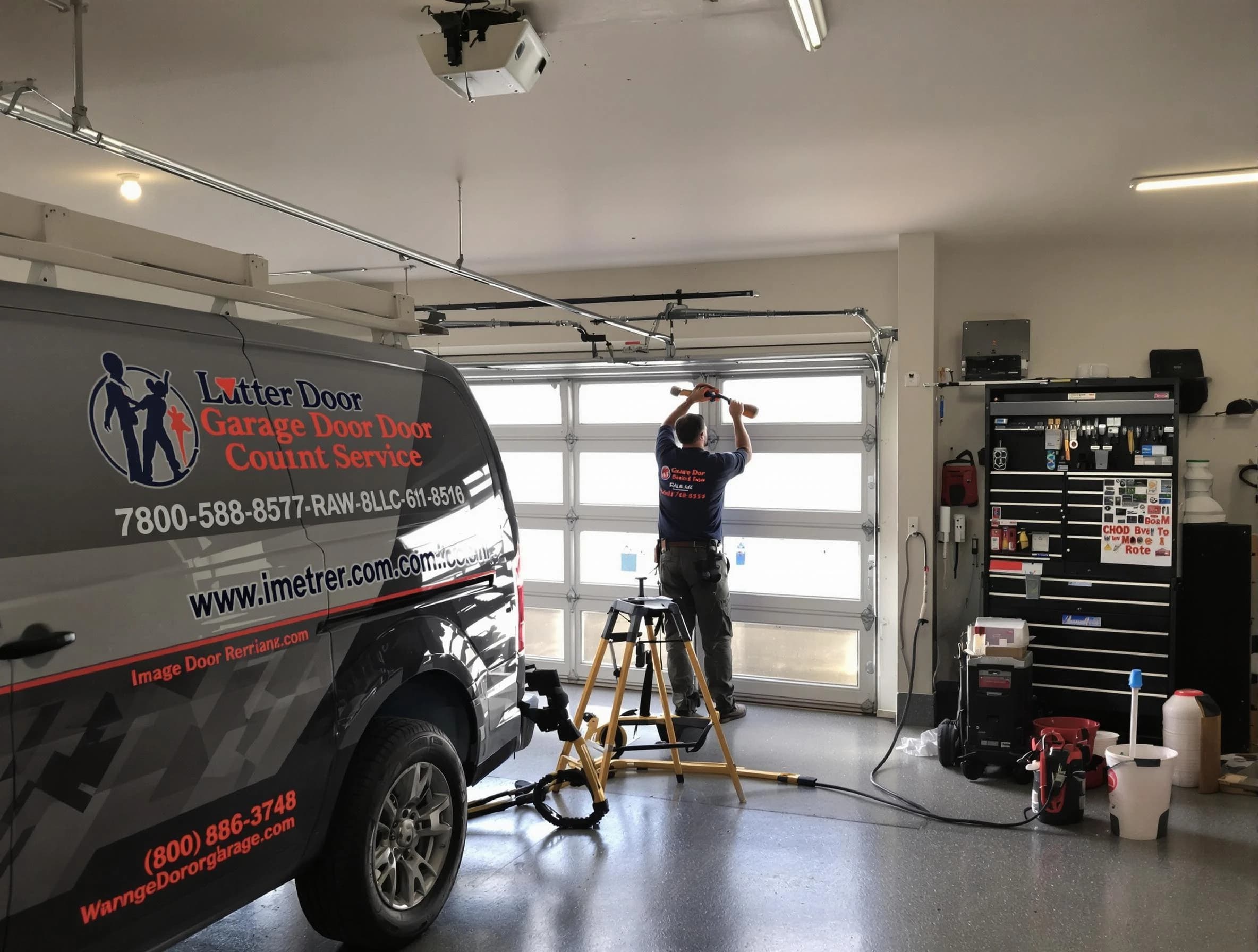 Woodbridge Garage Door Repair rapid response team performing same-day repair in Woodbridge
