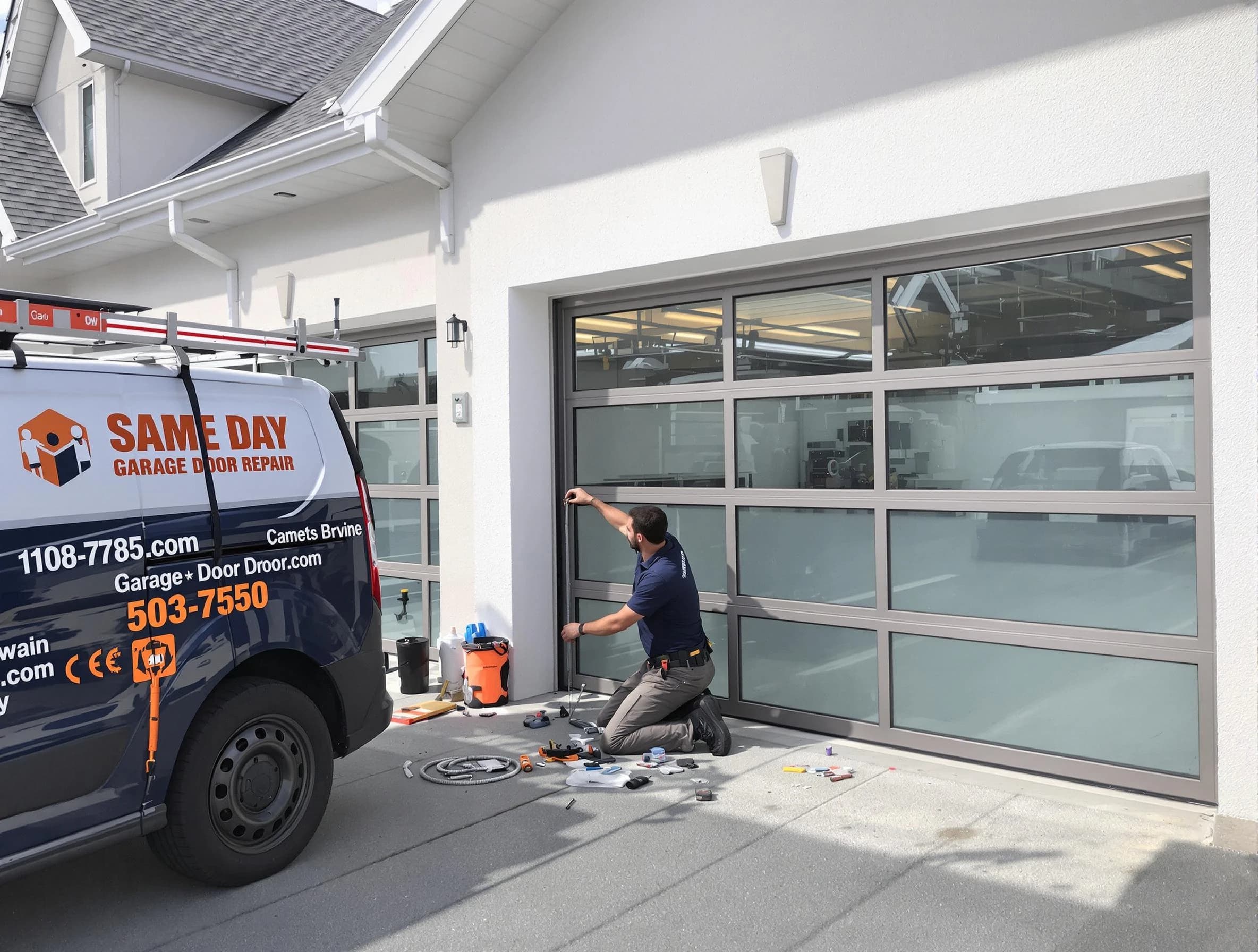 Same-day garage door repair service by Woodbridge Garage Door Repair in Woodbridge
