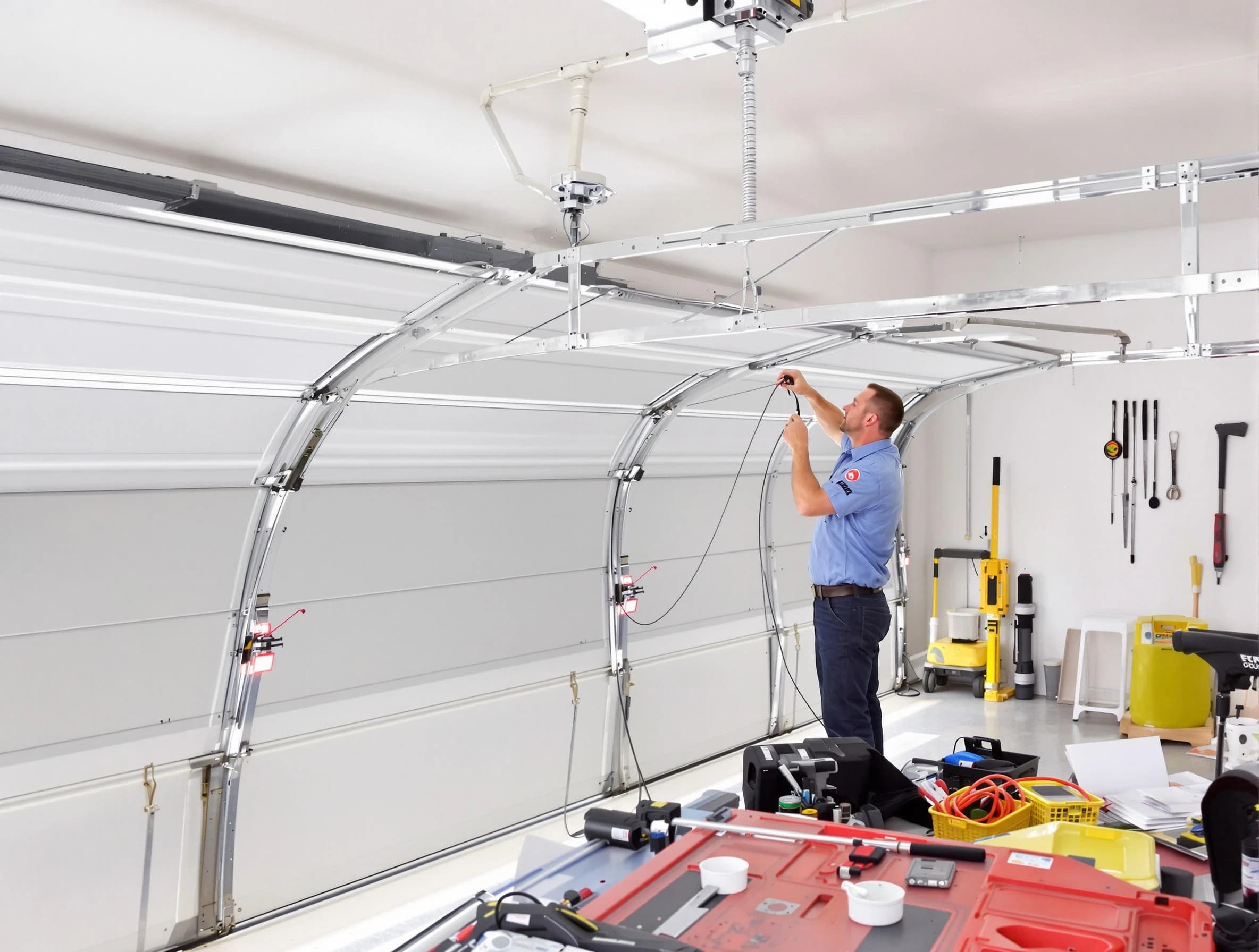 Garage door cable repair service by Woodbridge Garage Door Repair in Woodbridge