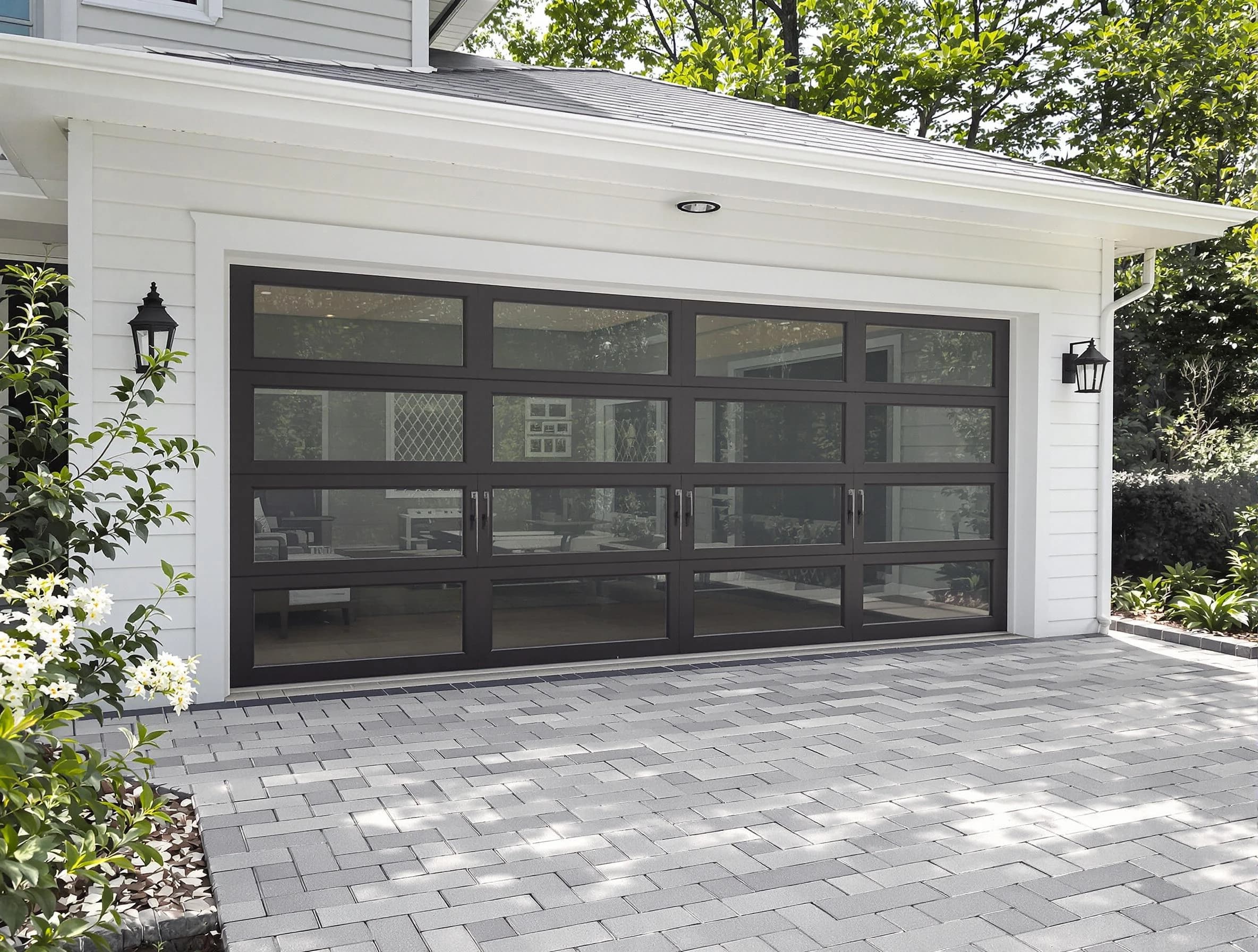 Woodbridge Garage Door Repair design specialist presenting custom garage door options to Woodbridge homeowner