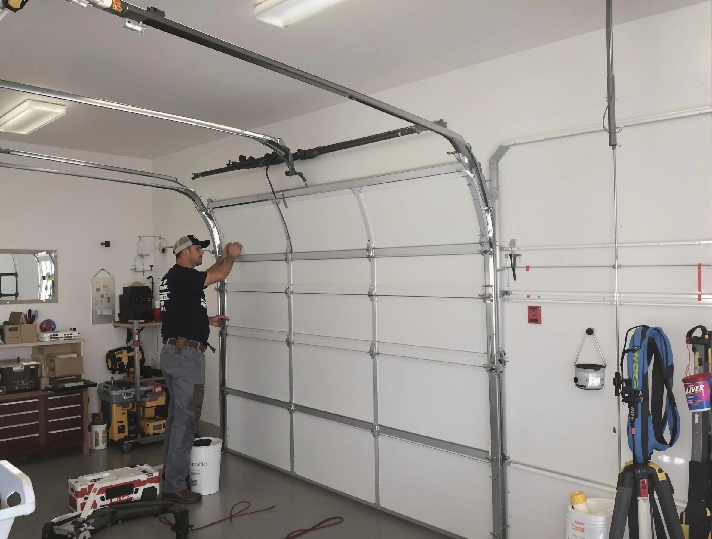 Woodbridge Garage Door Repair team installing new garage door in Woodbridge