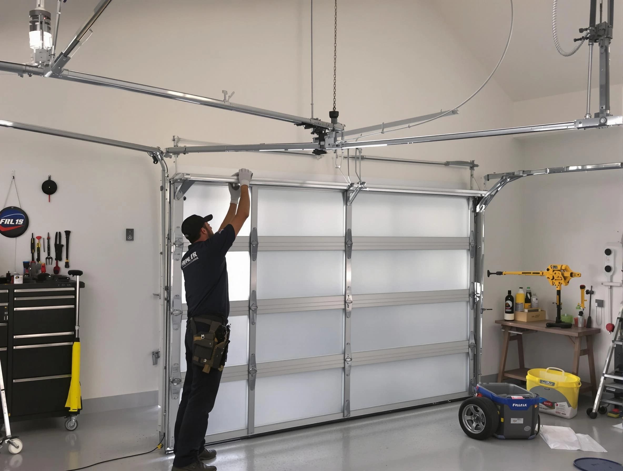Woodbridge Garage Door Repair certified team performing precision garage door installation in Woodbridge
