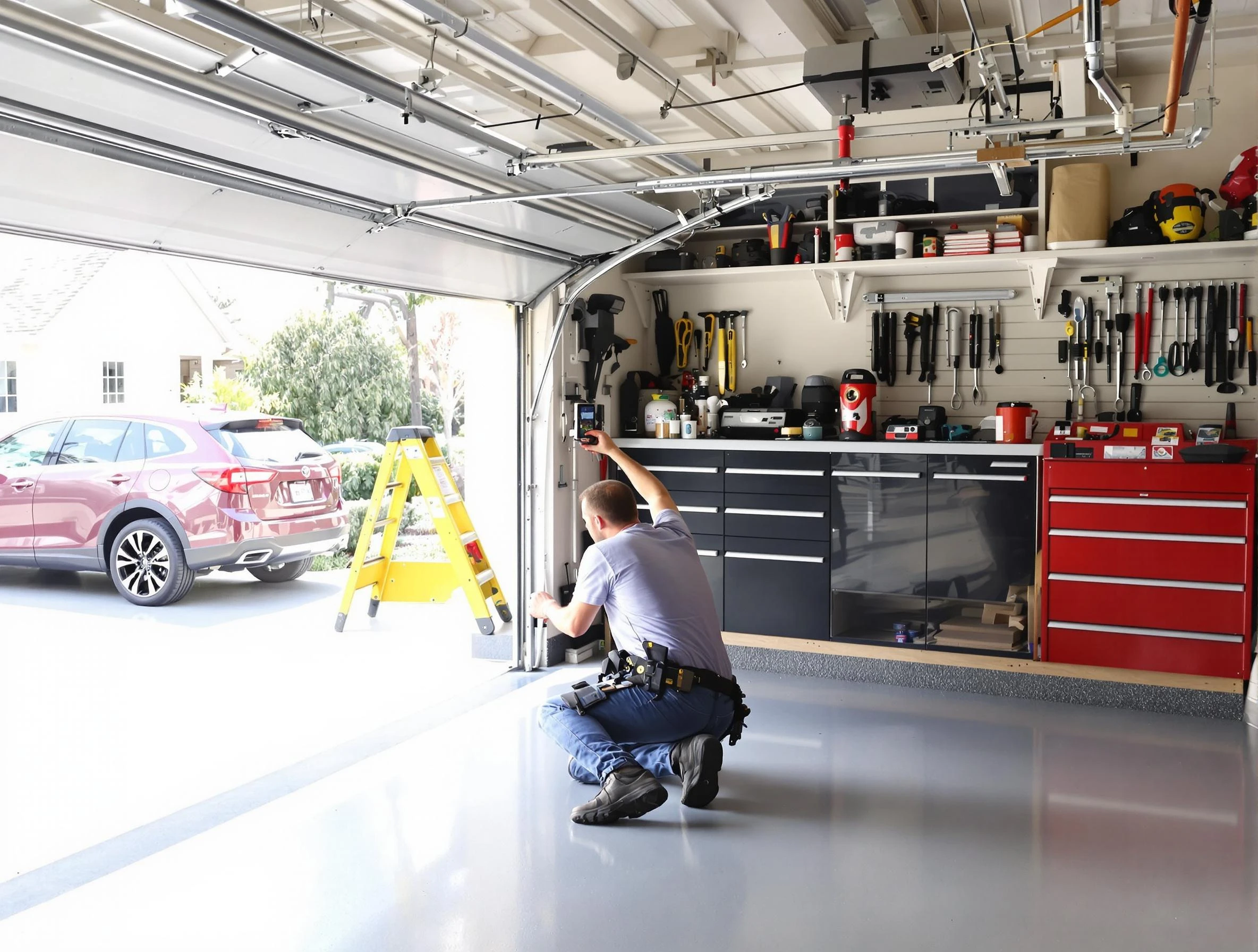 Local garage door repair service by Woodbridge Garage Door Repair in Woodbridge