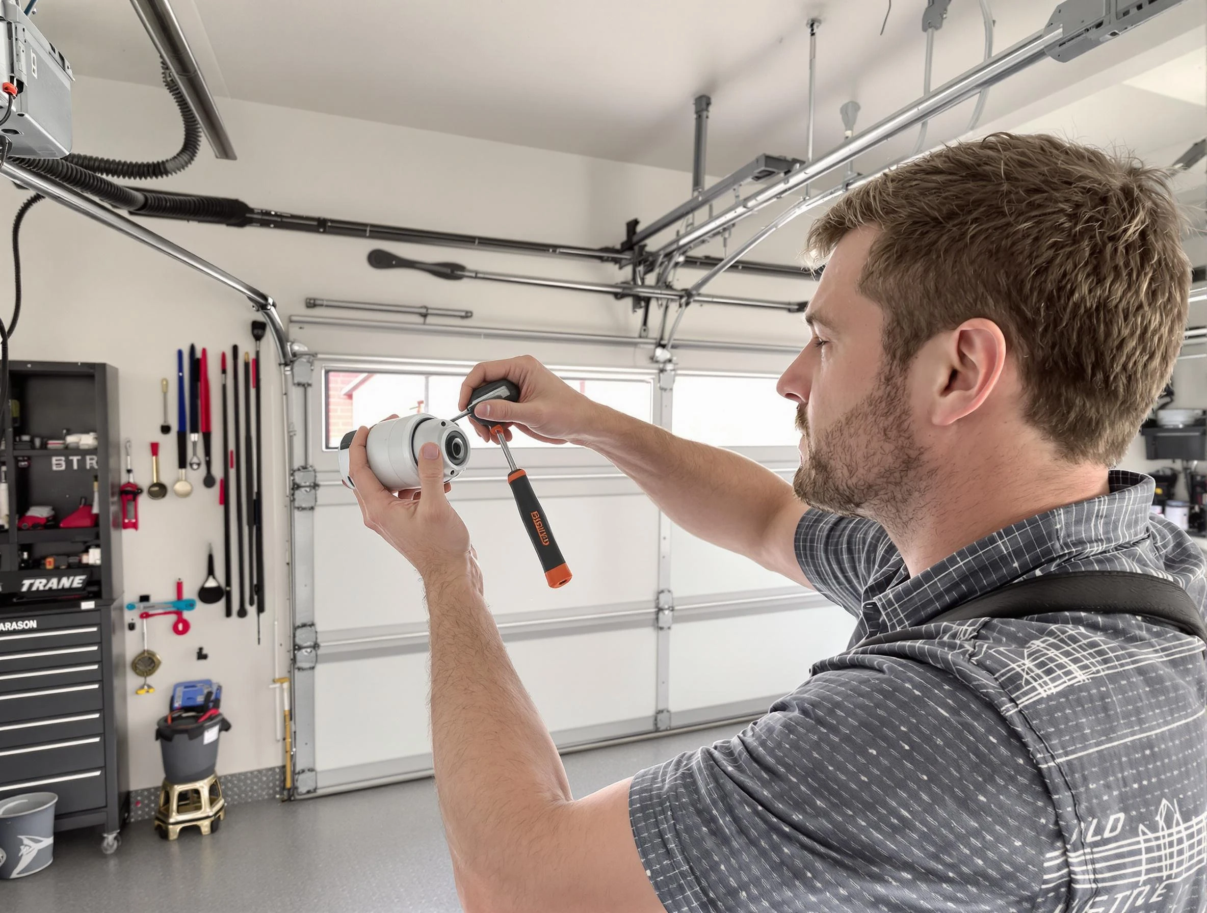 Garage door opener repair service by Woodbridge Garage Door Repair in Woodbridge