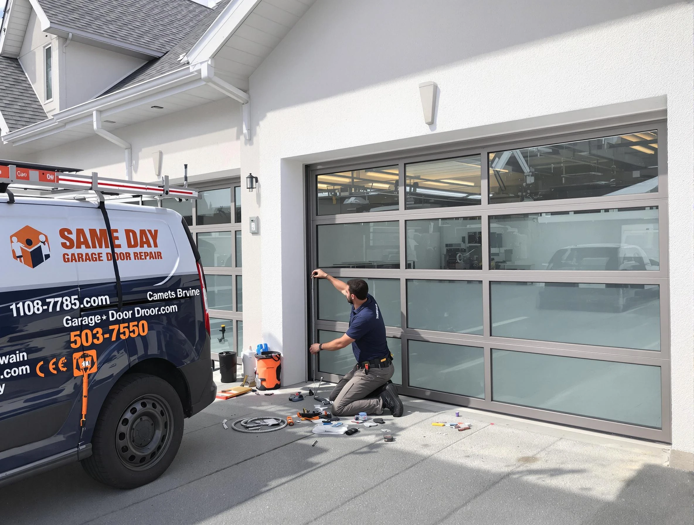 Same-day garage door repair service by Woodbridge Garage Door Repair in Woodbridge